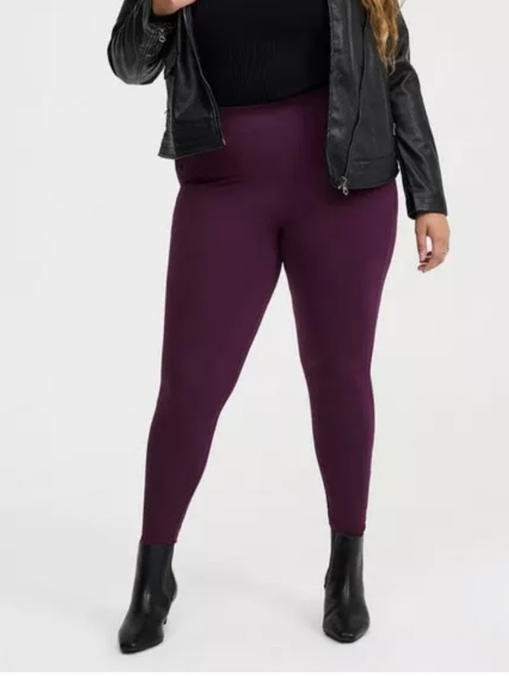 Torrid Full Length Signature Waist Pocket Legging Size 0 Winter Bloom Purple